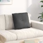 Cojín de Espalda Gris oscuro 50 x 45 cm Tela de pana en Almohadas lumbares | Comprar online en Foro24