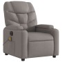 Sillón reclinable de masaje eléctrico tela gris taupe de , Sillones - Ref: Foro24-3204592, Precio: 276,11 €, Descuento: %