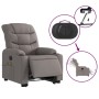 Anhebbarer elektrischer Massagesessel mit taupefarbenem Stoff von , Sessel - Ref: Foro24-3206679, Preis: 348,98 €, Rabatt: %