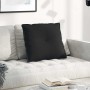 Cojín de Espalda Negro 60 x 50 cm Tela de microfibra en Almohadas lumbares | Comprar online en Foro24