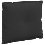 Cojín de Espalda Negro 60 x 50 cm Tela de microfibra en Almohadas lumbares | Comprar online en Foro24