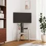 Corner TV cabinet 3 levels for 32-70 inches black silver by , TV Furniture - Ref: Foro24-358174, Price: 107,96 €, Discount: %