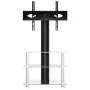 Corner TV cabinet 3 levels for 32-70 inches black silver by , TV Furniture - Ref: Foro24-358174, Price: 107,96 €, Discount: %