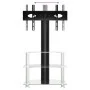 Corner TV cabinet 3 levels for 32-70 inches black silver by , TV Furniture - Ref: Foro24-358174, Price: 107,96 €, Discount: %