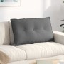 Cojín de Espalda Gris oscuro 80 x 50 cm Tela de microfibra en Almohadas lumbares | Comprar online en Foro24