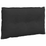 Cojín de Espalda Negro 80 x 50 cm Tela de microfibra en Almohadas lumbares | Comprar online en Foro24