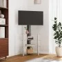 Eck-TV-Schrank 4 Ebenen für 32-70 Zoll Schwarz Silber von , TV-Möbel - Ref: Foro24-358183, Preis: 139,56 €, Rabatt: %