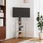 Eck-TV-Schrank 4 Ebenen für 32-70 Zoll Schwarz Silber von , TV-Möbel - Ref: Foro24-358183, Preis: 142,83 €, Rabatt: %