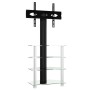 Eck-TV-Schrank 4 Ebenen für 32-70 Zoll Schwarz Silber von , TV-Möbel - Ref: Foro24-358183, Preis: 142,83 €, Rabatt: %