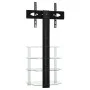 Mueble TV esquina 4 niveles para 32-70 pulgadas negro plateado de , Muebles TV - Ref: Foro24-358183, Precio: 139,56 €, Descue...