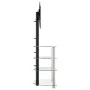 Eck-TV-Schrank 4 Ebenen für 32-70 Zoll Schwarz Silber von , TV-Möbel - Ref: Foro24-358183, Preis: 139,56 €, Rabatt: %
