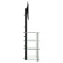 Eck-TV-Schrank 4 Ebenen für 32-70 Zoll Schwarz Silber von , TV-Möbel - Ref: Foro24-358183, Preis: 142,83 €, Rabatt: %