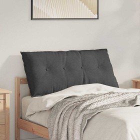 Cojín de Espalda Gris oscuro 100 x 50 cm Tela de pana en Almohadas lumbares | Comprar online en Foro24