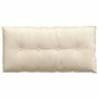 Cojín de Espalda Crema 100 x 50 cm Tela de pana en Almohadas lumbares | Comprar online en Foro24