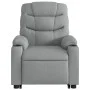 Sillón de masaje eléctrico reclinable elevable tela gris claro de , Sillones - Ref: Foro24-3206672, Precio: 396,58 €, Descuen...