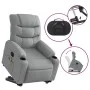 Sillón de masaje eléctrico reclinable elevable tela gris claro de , Sillones - Ref: Foro24-3206672, Precio: 396,58 €, Descuen...