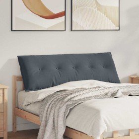 Cojín de Espalda Gris oscuro 140 x 50 cm Tela de pana en Almohadas lumbares | Comprar online en Foro24
