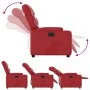 Elektrischer Liegesessel aus rotem Kunstleder von , Sessel - Ref: Foro24-3204649, Preis: 294,59 €, Rabatt: %