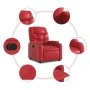 Elektrischer Liegesessel aus rotem Kunstleder von , Sessel - Ref: Foro24-3204649, Preis: 294,59 €, Rabatt: %
