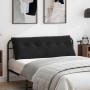 Cojín de Espalda Negro 140 x 50 cm Tela de pana en Almohadas lumbares | Comprar online en Foro24