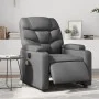 Sillón de masaje reclinable eléctrico cuero sintético gris de , Sillones - Ref: Foro24-3204654, Precio: 269,44 €, Descuento: %
