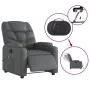 Sillón de masaje reclinable eléctrico cuero sintético gris de , Sillones - Ref: Foro24-3204654, Precio: 269,44 €, Descuento: %