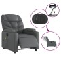 Sillón de masaje reclinable eléctrico cuero sintético gris de , Sillones - Ref: Foro24-3204654, Precio: 264,87 €, Descuento: %