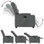 Sillón de masaje reclinable eléctrico cuero sintético gris de , Sillones - Ref: Foro24-3204654, Precio: 269,44 €, Descuento: %