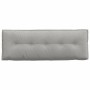 Cojín de Espalda Gris Claro 140 x 50 cm Tela de microfibra en Almohadas lumbares | Comprar online en Foro24
