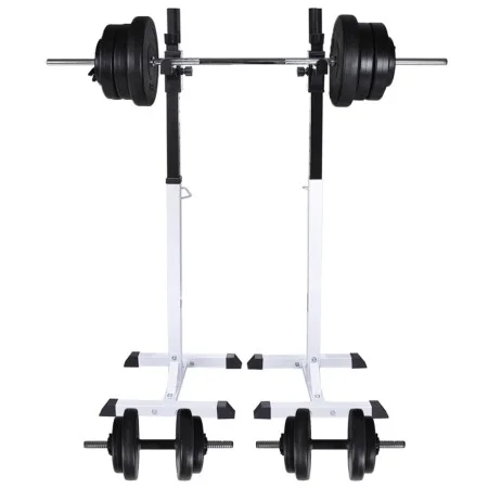 Weight rack with dumbbells and dumbbells 60.5 kg by vidaXL, Weight lifting machines - Ref: Foro24-275349, Price: 252,01 €, Di...