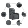 Gray artificial leather liftable recliner chair by , Armchairs - Ref: Foro24-3204661, Price: 278,08 €, Discount: %