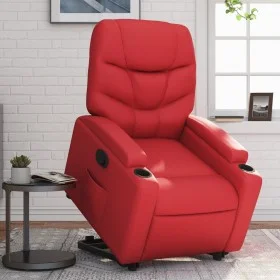 Red artificial leather lifting recliner by , Armchairs - Ref: Foro24-3204663, Price: 327,09 €, Discount: %