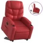 Red artificial leather lifting recliner by , Armchairs - Ref: Foro24-3204663, Price: 327,09 €, Discount: %
