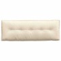 Cojín de Espalda Crema 140 x 50 cm Tela de pana en Almohadas lumbares | Comprar online en Foro24