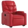 Red artificial leather lifting recliner by , Armchairs - Ref: Foro24-3204663, Price: 327,09 €, Discount: %