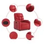 Red artificial leather lifting recliner by , Armchairs - Ref: Foro24-3204663, Price: 327,09 €, Discount: %