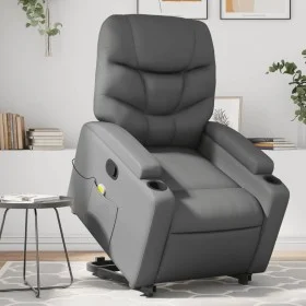 Gray Artificial Leather Foot Massage Recliner by , Armchairs - Ref: Foro24-3204668, Price: 302,50 €, Discount: %