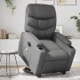 Sillón reclinable de masaje de pie cuero artificial gris de , Sillones - Ref: Foro24-3204668, Precio: 302,51 €, Descuento: %