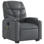 Sillón reclinable de masaje de pie cuero artificial gris de , Sillones - Ref: Foro24-3204668, Precio: 302,51 €, Descuento: %