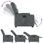 Sillón reclinable de masaje de pie cuero artificial gris de , Sillones - Ref: Foro24-3204668, Precio: 302,51 €, Descuento: %