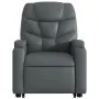 Sillón reclinable de masaje de pie cuero artificial gris de , Sillones - Ref: Foro24-3204668, Precio: 302,51 €, Descuento: %