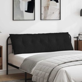 Cojín de Espalda Negro 160 x 19 x 50 cm tela en Almohadas lumbares | Comprar online en Foro24