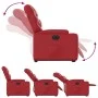 Elektrischer Sessellift aus rotem Kunstleder von , Sessel - Ref: Foro24-3204677, Preis: 376,49 €, Rabatt: %