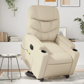 Elektrischer Hebe-Massagesessel aus cremefarbenem Kunstleder von , Sessel - Ref: Foro24-3204680, Preis: 365,67 €, Rabatt: %