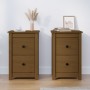 Nachttische 2 Stück honigbraunes Kiefernholz 40x35x61,5 cm von vidaXL, Nachttische - Ref: Foro24-820953, Preis: 88,86 €, Raba...