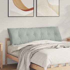 Cojín de Espalda Gris Claro 160 x 50 cm Tela de pana en Almohadas lumbares | Comprar online en Foro24