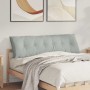 Cojín de Espalda Gris Claro 160 x 50 cm Tela de pana en Almohadas lumbares | Comprar online en Foro24