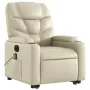 Electric lifting massage chair cream synthetic leather by , Armchairs - Ref: Foro24-3204680, Price: 367,49 €, Discount: %