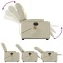 Electric lifting massage chair cream synthetic leather by , Armchairs - Ref: Foro24-3204680, Price: 367,49 €, Discount: %