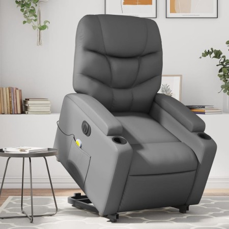 Elektrischer Massagesessel aus grauem Kunstleder von , Sessel - Ref: Foro24-3204682, Preis: 330,90 €, Rabatt: %